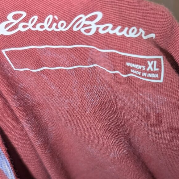 Eddie Bauer Floral Print Tee Womens Top XL - Picture 2 of 2